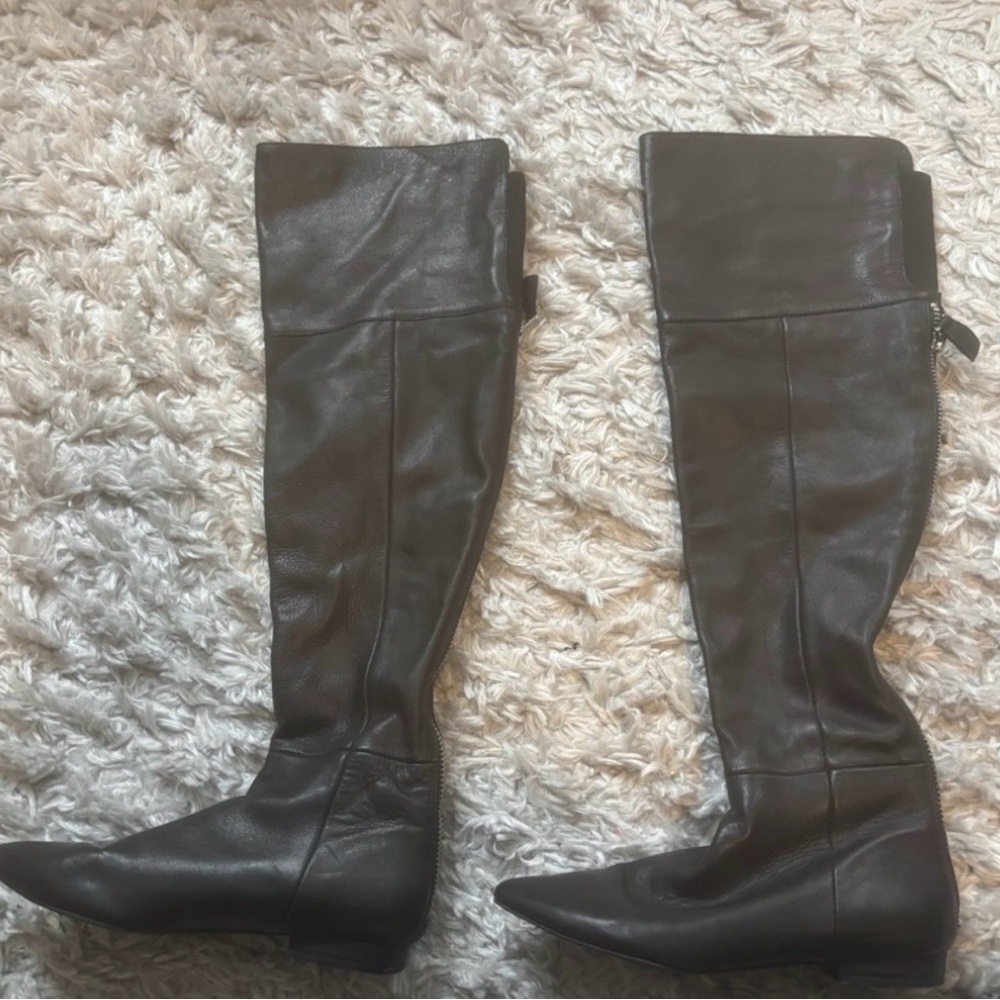 Callahan Black Over-the-Knee Pointed-Toe Boots